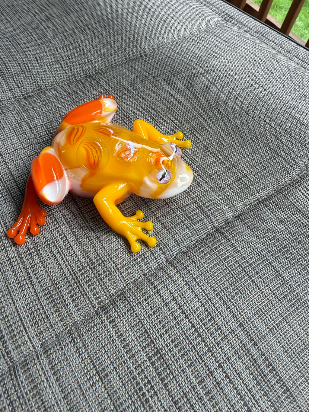 Orange and White Frog